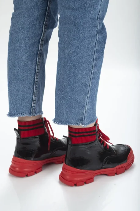 BOT KIRISIK RUGAN Spor kırmız - Görsel 3